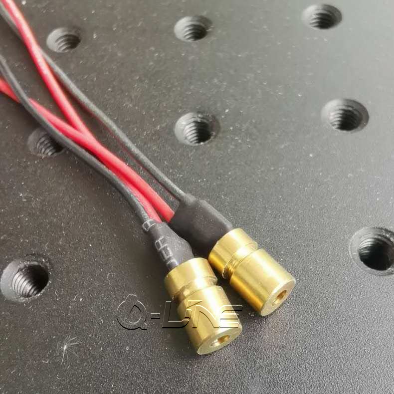 Modulable 3-5mW 650nm dot red laser head Front temperature gun laser targeting module 6 5X10mm