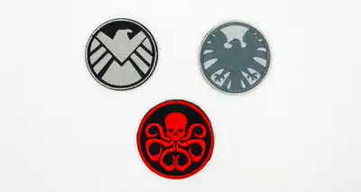 Hee Ge's shop] S.H. I .E.L.D. secret embroidery Velcro armband badge