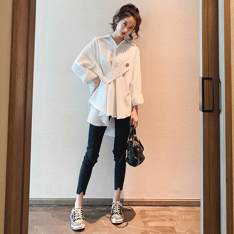 Sandro Vicari casual fashion suit women's design shirt slim pants professional two-piece autumn