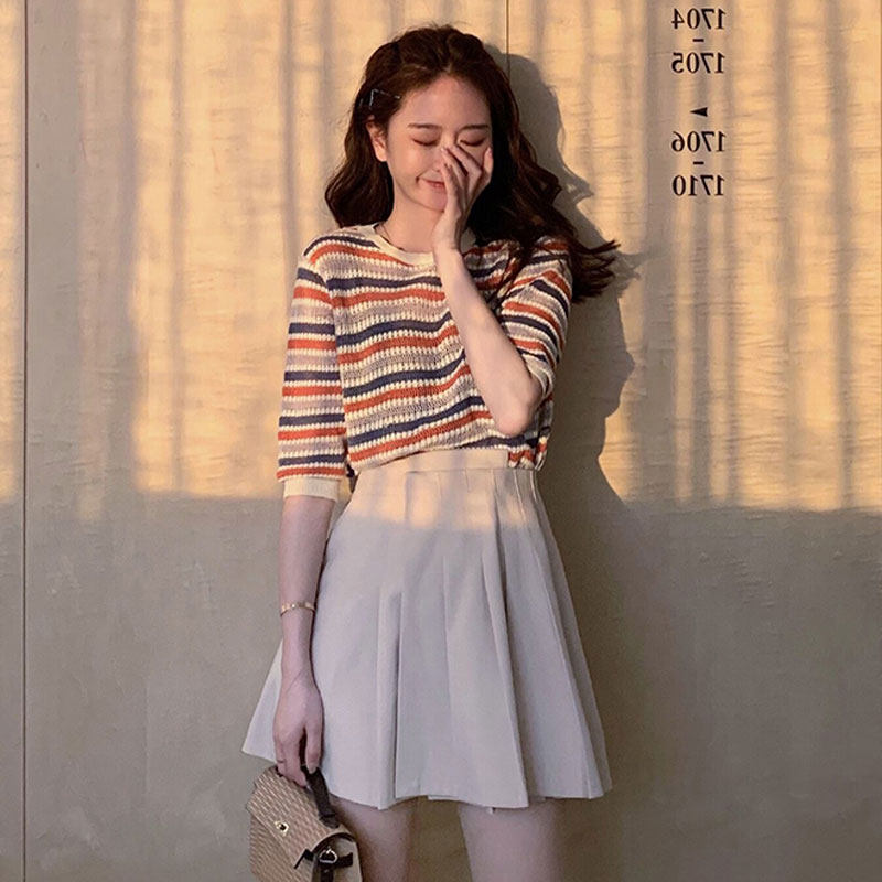 Sandro Vicari Xiaoqing's new fashion suit women's 2020 new casual foreign pie shows slim two sets of summer clothes