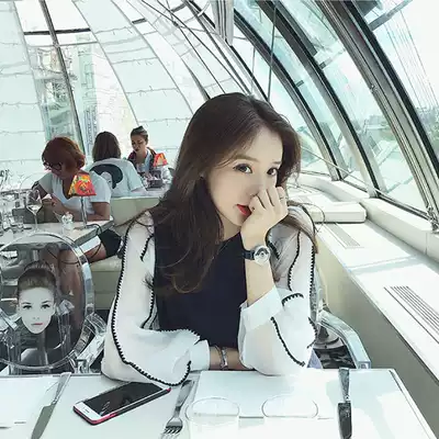 Sandro Vicari chiffon dress women 2021 Spring and Autumn New temperament stitching straight tube slim short skirt