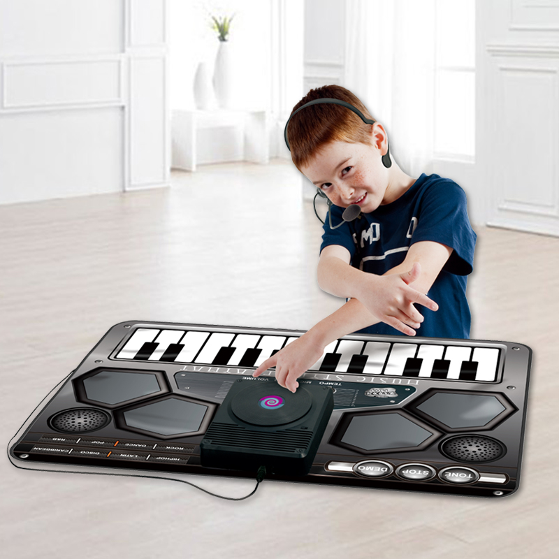 Young children's early lessons wisdom electronic violin Learn versatile DJ Beat Drum Music Blanket Girl Boy Toys