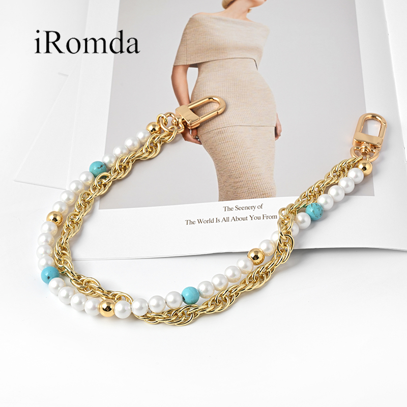 Iromda Is Suitable for Louis Vuitton Pearl Chain Bag Straps, Crossbody, Handbag, Shoulder Chain, Versatile Accessories Replacement