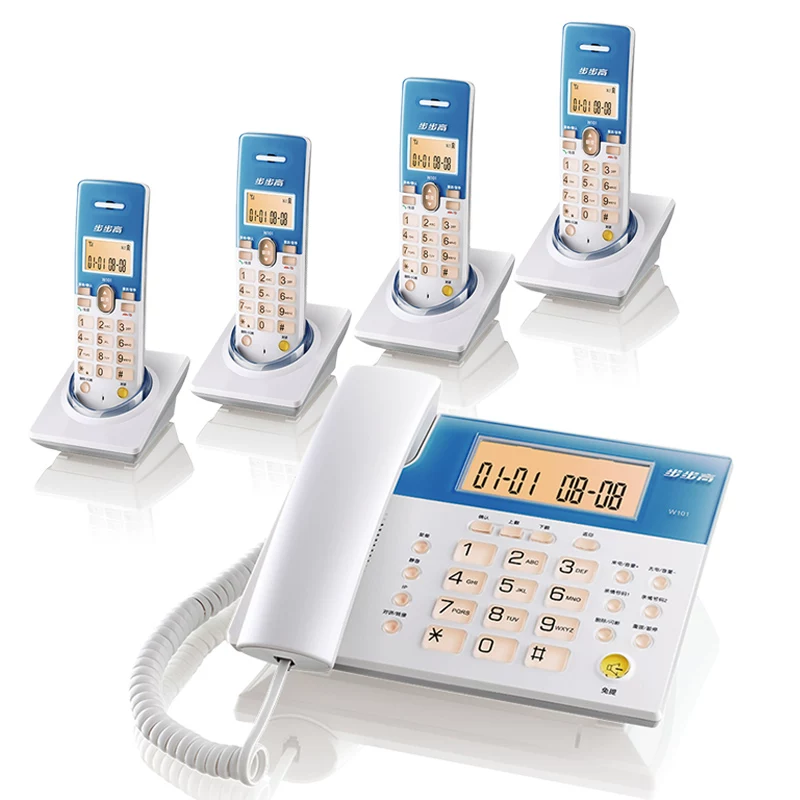 Проводной телефон BBK W101 Digital Wireless Telephone Комплект телефон беспроводной на дальнюю дистанцию, безпроводная стационарная связь, бесплатная доставка
