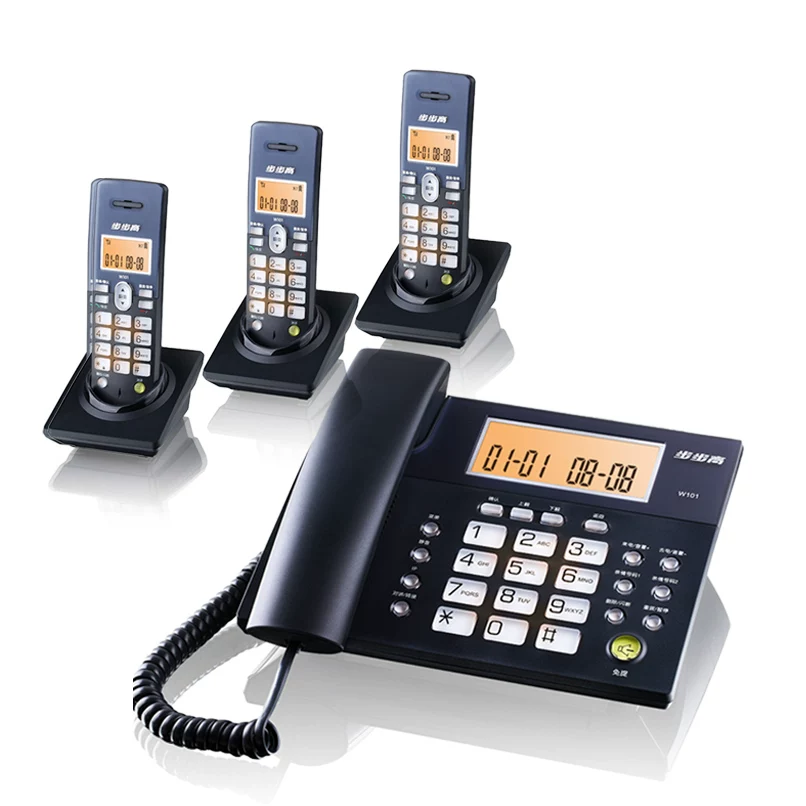 Проводной телефон BBK W101 Digital Wireless Telephone Комплект телефон беспроводной на дальнюю дистанцию, безпроводная стационарная связь, бесплатная доставка