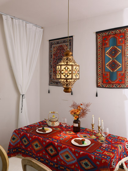 Xinjiang Restaurant Retro Chandelier Thai-Style Southeast Asian Homestay Ethnic Style Exotic Style Homestay Corridor Decorative Lighting Fixtures