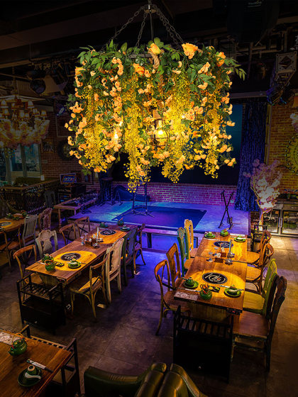Creative Plant Chandelier, Popular in Music Restaurants, Hotel Private Rooms, Barbecue Restaurants, Bars, and Dining Tables
