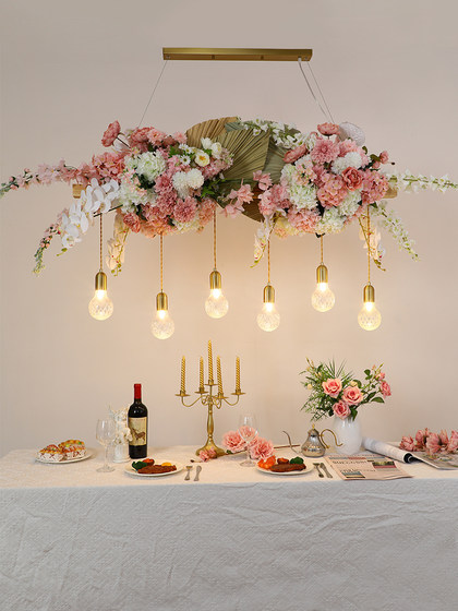 Bar Counter Pendant Light Dessert Bakery Flower Shop Theme Restaurant Party Dining Table Window Bar Plant ins Style Lighting