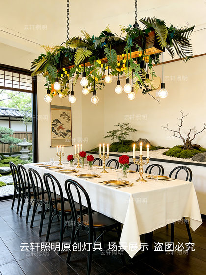 Bar Counter Pendant Light Persimmon Lemon Vintage Pastoral Style Plant Pendant Light Restaurant Cafe Window Artistic Decorative Lighting