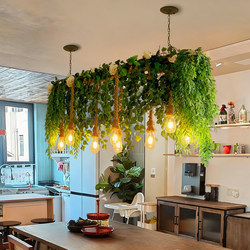 Forest-Style Retro Bar Pendant Light, Hemp Rope Lamp, Homestay Restaurant, Coffee Shop, Window Display, Retro Pastoral Style Window Decoration Lamp