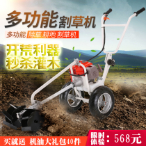 Hand-push lawn mower weeder gasoline multifunctional lawn mower micro-tillage ditch agricultural orchard hand-pull Ripper