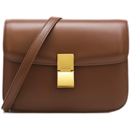 Ретро сумка на одно плечо, коллекция 2023, из натуральной кожи