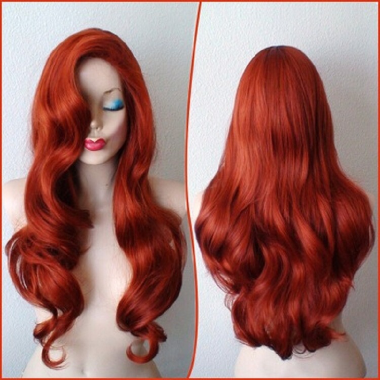 New Women's Wig Copper Red Little Mermaid Style Cosplay Universal Masquerade Anime Cos Long Curly Hair New Women's Wig Copper Red Little Mermaid Style Cosplay Universal Masquerade Anime Cos Long Curly Hair