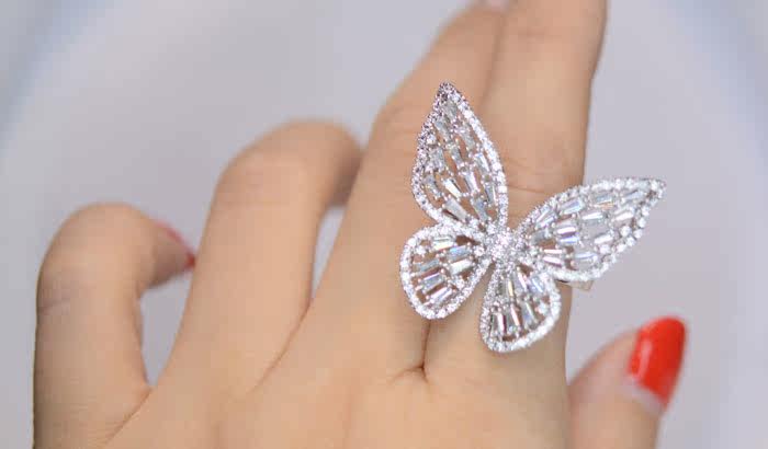 Bague Femme en Alliage argent plaque plaque or - Ref 3087208 Image 11