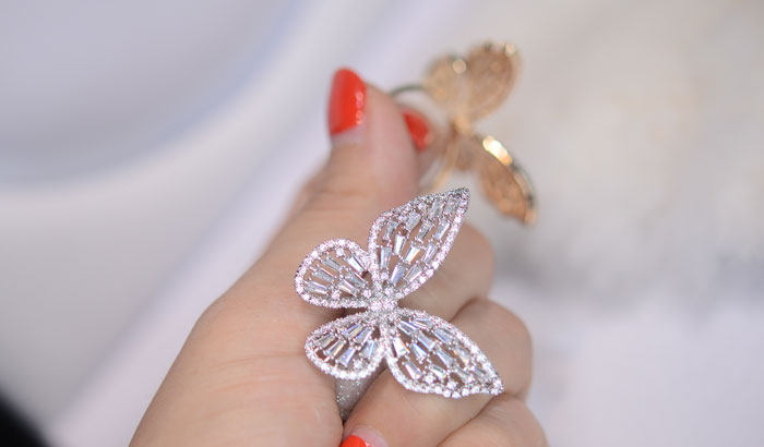 Bague Femme en Alliage argent plaque plaque or - Ref 3087208 Image 7