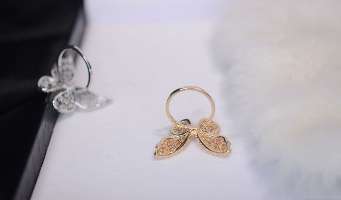 Bague Femme en Alliage argent plaque plaque or - Ref 3087208 Image 6