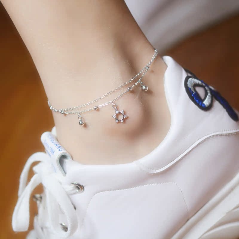 Bracelet de cheville Femme OTHER   en Argenterie - Ref 3104324 Image 5