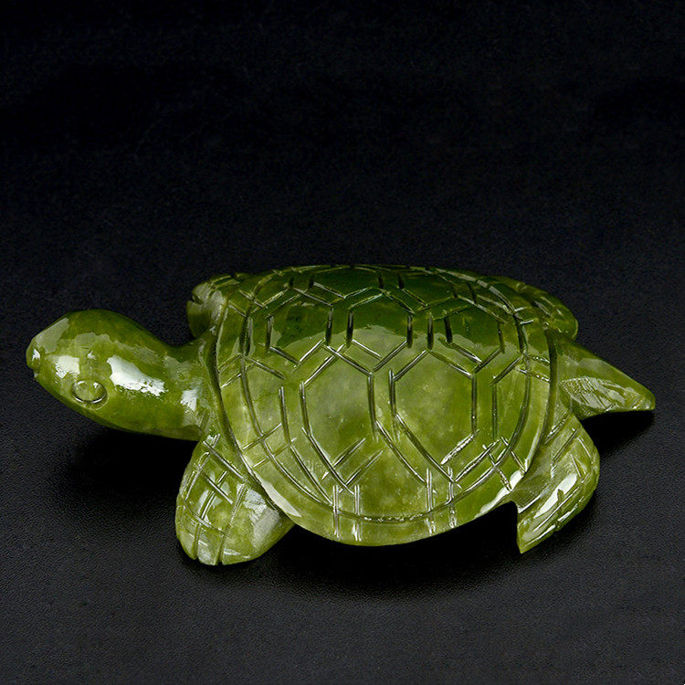 Natural Jade Turtle ornaments Jade Turtle longevity turtle living room bedroom office home accessories Chinese craft gift decoration