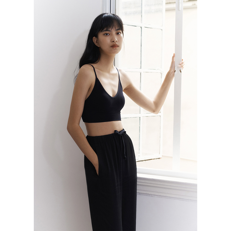 MADDEINAM 2020 SUMMER NEW AIR SENSATION Seamless Knit V Collar Short Inside Lap Harness Vest Woman