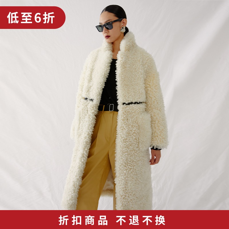 MADEINAM 2021 new peak treasured _MM original factory fabric Sweden imported sheep fur integrated coat