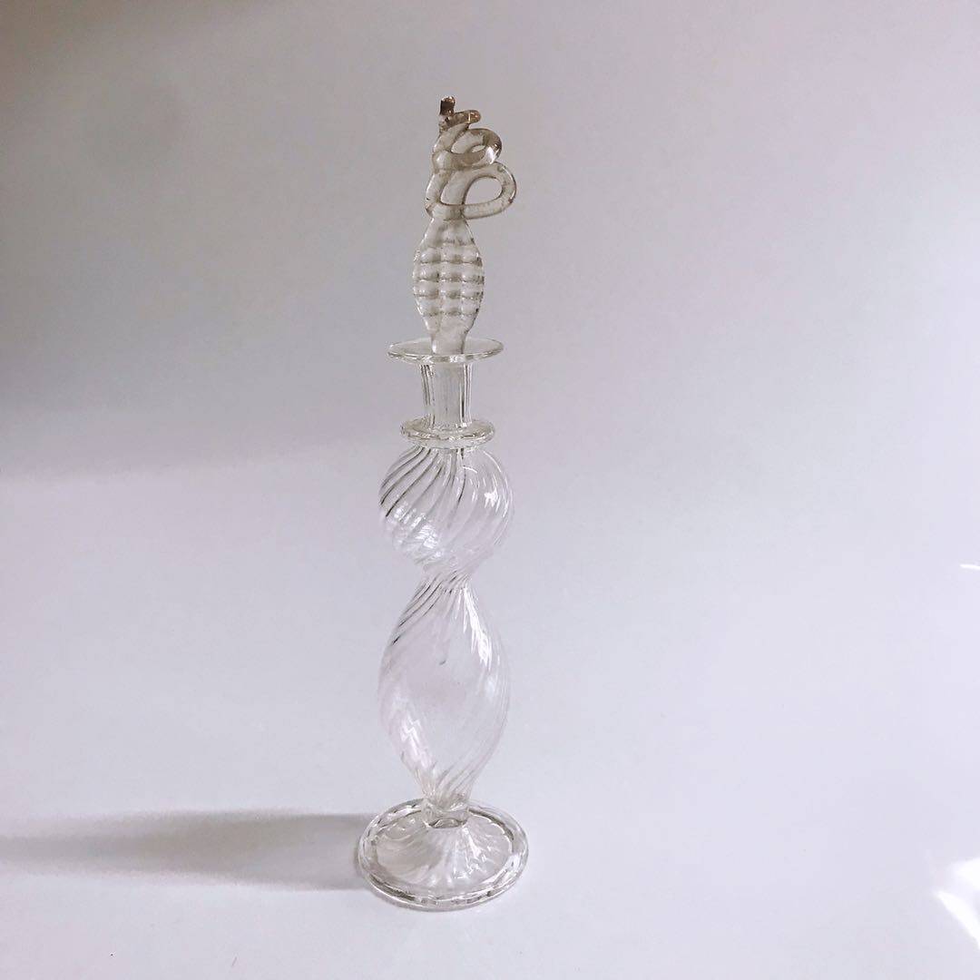 Direct purchase Egypt traditional Egyptian glass blown flask fragrance bottle Perfume bottle (pure color-4)