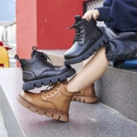 Martens, детские утепленные удерживающие тепло короткие сапоги для мальчиков, из натуральной кожи, коллекция 2024 года