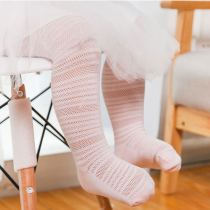 Girl Beating Bottom Socks Baby White Conjoined Socks Cotton Quality Children Breathable Baby Mesh Socks Children Socks Summer Thinly