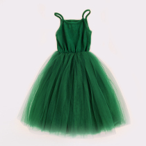 Childrens one-piece dress Skirt Girl Child Summer Dress Girl Harnesses Vest Skirt Summer Foreign Air Yarn Skirts Children Princess Dress