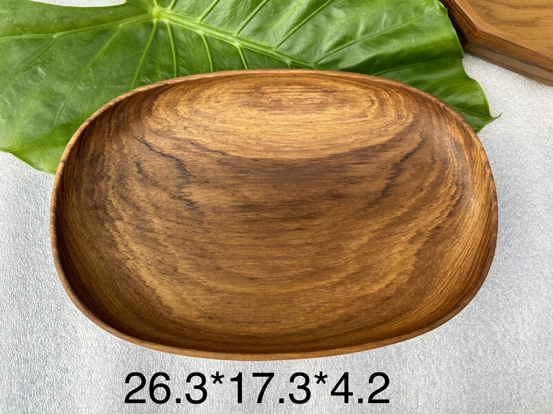 Myanmar Teak Wood Tea Tray, Black Line Design, Handmade Whole Wood Coffee Tray, Storage Basin, Nut Tray Myanmar Teak Wood Tea Tray, Black Line Design, Handmade Whole Wood Coffee Tray, Storage Basin, Nut Tray