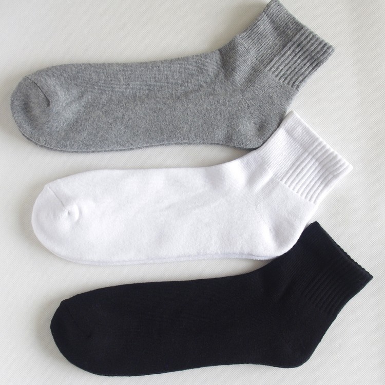 Vớ cotton nam vớ đáy mùa xuân và mùa thu thấm hút mồ hôi ống ngắn ống thể thao vớ thường xuyên thấm hút mồ hôi trắng tất nike cao cổ