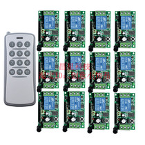 12V12 wireless remote control switch one drag 12 with 1000 meters remote control lamp Motor water pump controller