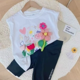 Футболка с коротким рукавом, летняя хлопковая детская летняя одежда без рукавов, делается под заказ, в западном стиле, детская одежда