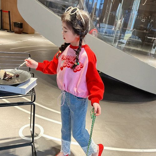 Весенние детские штаны для отдыха, джинсы, подходит для подростков, в корейском стиле, детская одежда