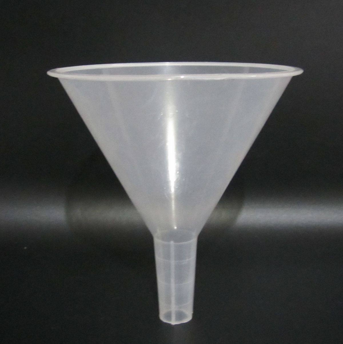 Plastic funnel triangle funnel 120mm plastic products experimental consumables