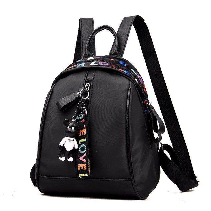 Mini little lady shoulder bag female 2020 new fashion small backpack Oxford cloth travel canvas student school bag versatile