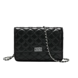 Модная сумка на одно плечо, Гонконг, из натуральной кожи, городской стиль, в стиле Шанель, на цепочке