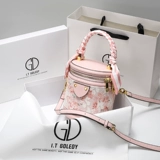 Розовая маленькая портативная сумка через плечо, Гонконг, изысканный стиль, коллекция 2023