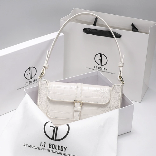 Сумка подмышку, сумка через плечо, сумка для телефона, Гонконг, из натуральной кожи, крокодиловый принт, премиум класс