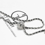 Модная сумка на одно плечо, Гонконг, из натуральной кожи, городской стиль, в стиле Шанель, на цепочке