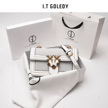  Hong Kong IT GDLEDY camellia sequined swallow bag female 2021 new trendy messenger chain bag
