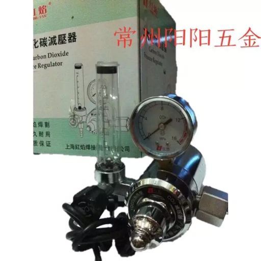 Shanghai red flame carbon dioxide gas pressure reducer CO2 electric heating type decompression table reducing valve 36V 220V