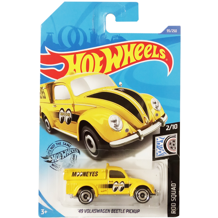 Hot Wheels Hotwheels Alloy 20D Volkswagen Beetle Pickup Moon Eye Yellow Vw Beetle 95