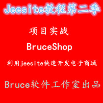 Bruces original jeesite video tutorial season 2 (BruceShop mall backend system development)