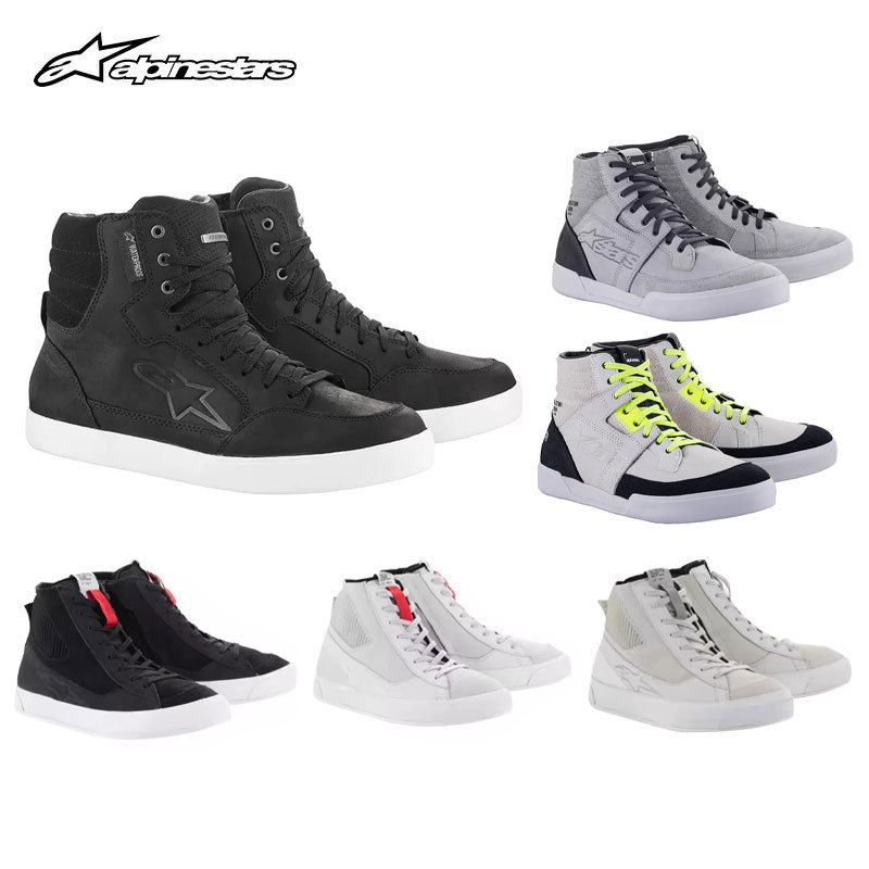 A Star Alpinestars Motorcycle Riding Casual Stated Rider Short Boots Akio Sneakers Racing Shoes J-6