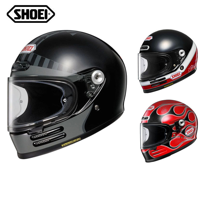 Japanese Imported Shoei Motorcycle Full-Face Helmet Retro Cruising Riding Glamster Motorcycle Touring All-Season Unisex