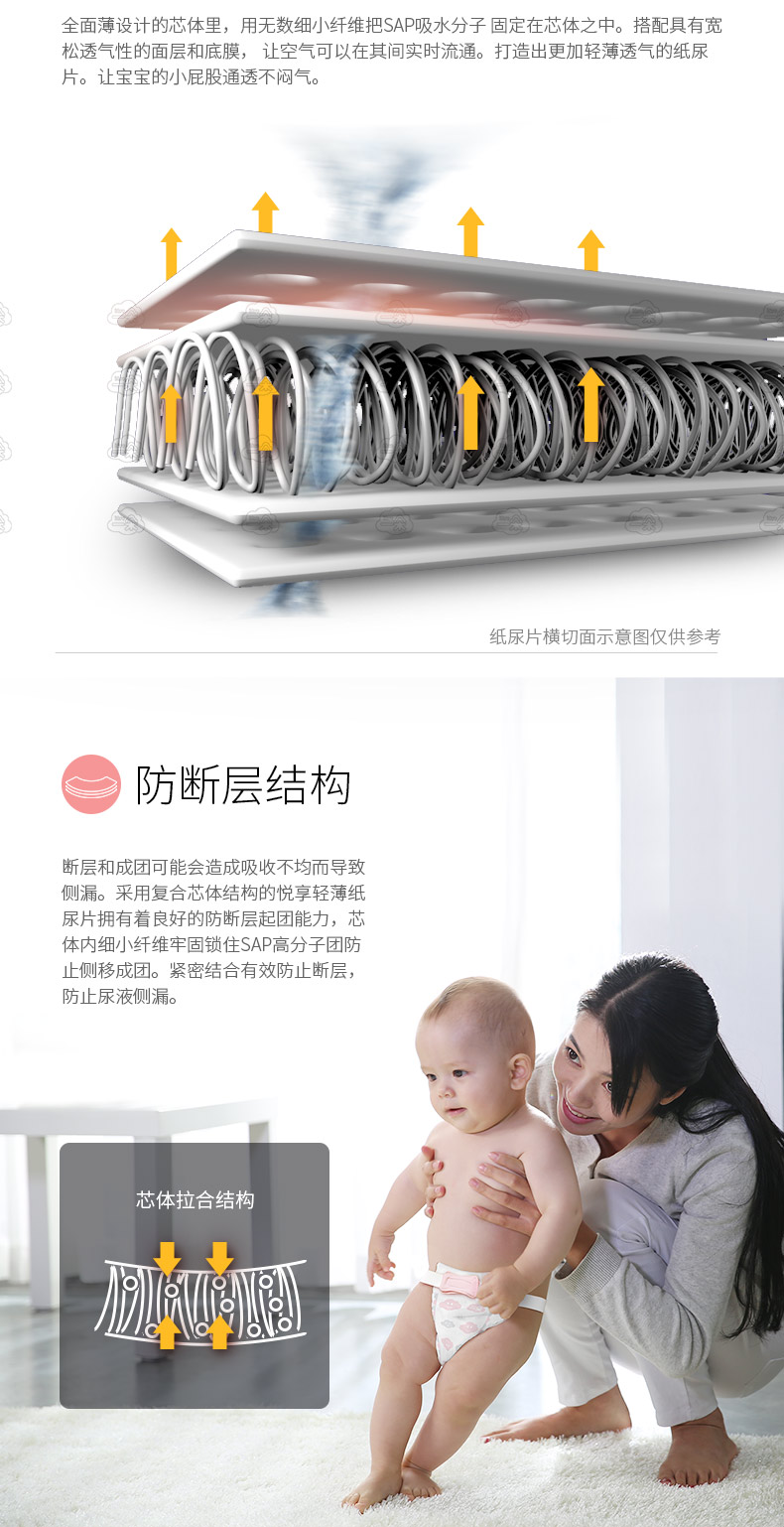Một tã tã XL mã 126 viên Trẻ sơ sinh tã siêu mỏng thoáng khí bỉm bejoyie