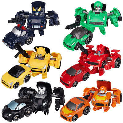 Vee Hunting Q Car Mini Small Pocket Deformation Toy Child Toy Deformation Robot Bots