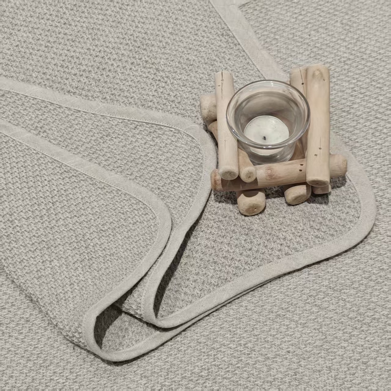 【Honeycomb Grid】100% Hemp Twill Honeycomb Towel and Bath Towel Series
