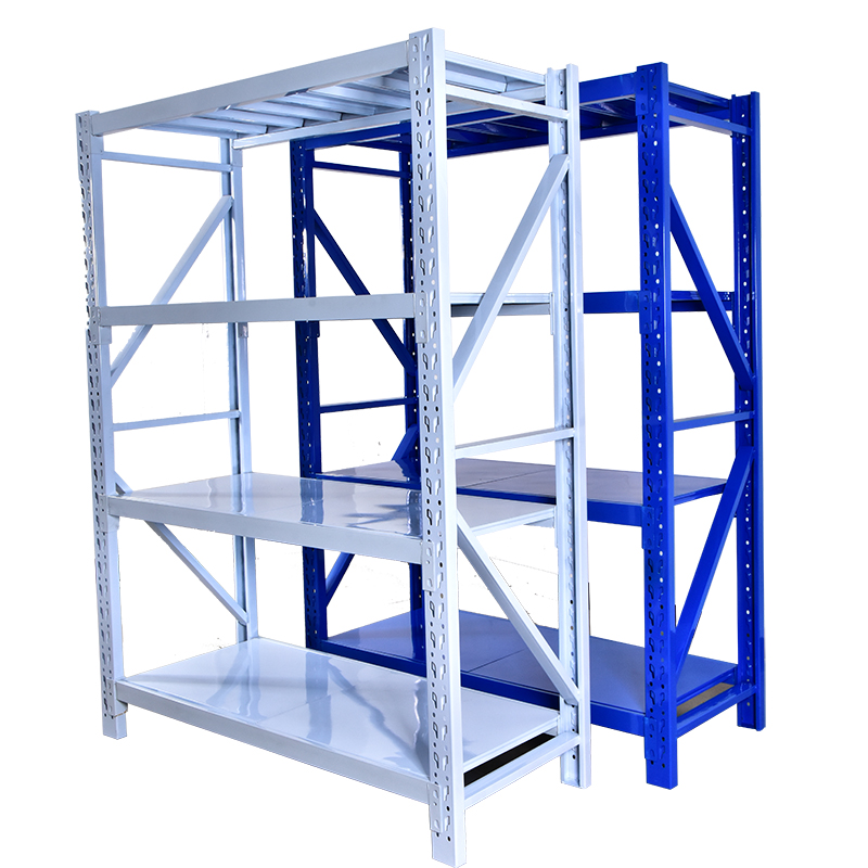 Middle B Type Warehousing Shelf Home Clothing Warehouse Storeroom Metal Shelving Adjustable Removable Multilayer Recommendation
