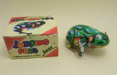 Foreign trade version iron frog clockwork frog iron toy in stock supply (Antique)